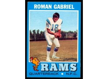 1971 Topps Football Roman Gabriel #230 Los Angeles Rams Vintage
