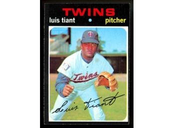 1971 Topps Baseball Luis Tiant #95 Minnesota Twins