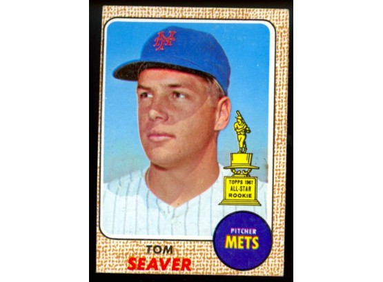 1968 Topps Baseball Tom Seaver All Star Rookie #45 New York Mets Vintage HOF