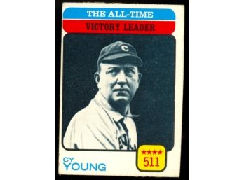 1973 Topps All Time Victory Leaders Cy Young #477 Cleveland Indians Vintage HOF
