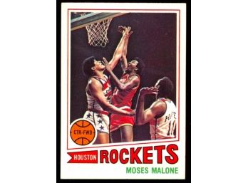 1977 Topps Basketball Moses Malone #124 Houston Rockets Vintage HOF
