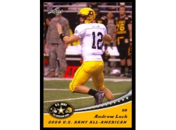 2012 Leaf Draft Football Andrew Luck 2008 US Army All-american #AAB-AL1