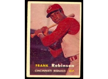 1957 Topps Baseball Frank Robinson Rookie Card #35 Cincinnati Redlegs RC Vintage HOF