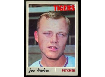 1970 Topps Baseball Joe Niekro #508 Detroit Tigers Vintage