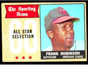 1968 Topps Baseball The Sporting News Frank Robinson All Star #373 Baltimore Orioles Vintage HOF