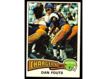 1975 Topps Football Dan Fouts Rookie Card #367 Los Angeles Chargers Vintage RC HOF