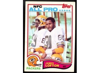 1982 Topps Football James Lofton NFC All-pro #364 Green Bay Packers Vintage HOF