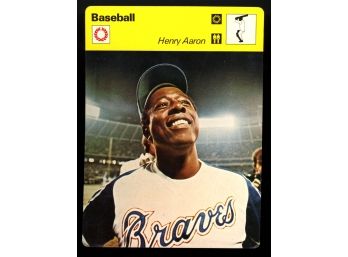 1977-79 Sportscaster Hank Aaron Japan #03-16 Atlanta Braves Vintage Rare HOF