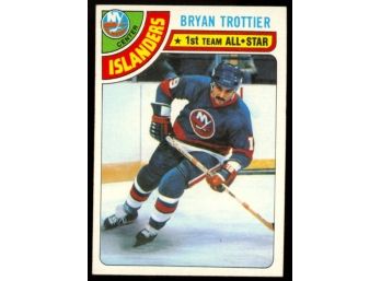 1978-79 Topps Hockey Bryan Trottier 1st Team All Star #10 New York Islanders Vintage HOF