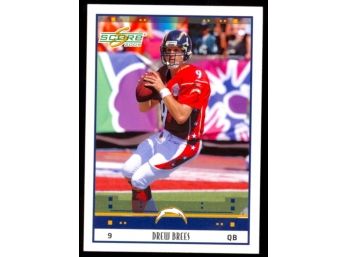 2005 Score Football Drew Brees #315 Los Angeles Chargers