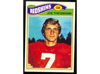 1977 Topps Football Joe Theismann #74 Washington Redskins Vintage HOF