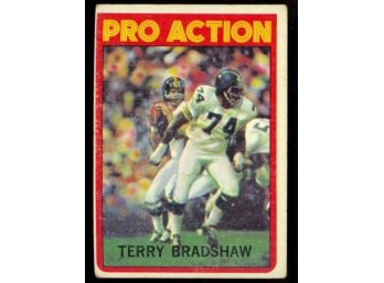 1972 Topps Football Terry Bradshaw Pro Action #130 Pittsburgh Steelers Vintage HOF