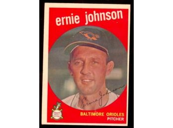 1959 Topps Baseball Ernie Johnson #279 Baltimore Orioles Vintage
