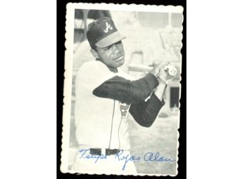 1969 Topps Deckle Edge Felipe Alou #17 Oakland Athletics Vintage