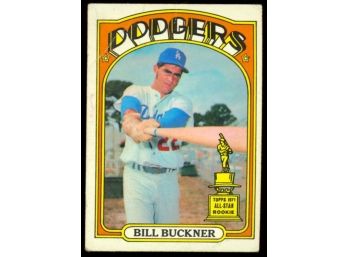 1972 Topps Baseball Bill Buckner All Star Rookie Cup #114 Los Angeles Dodgers Vintage RC