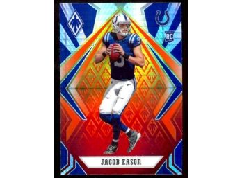 2020 Phoenix Football Jacob Eason Fire Burst Rookie Card #116 Indianapolis Colts RC