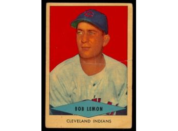 1954 Red Heart Dog Food Baseball Bob Lemon Cleveland Indians Vintage