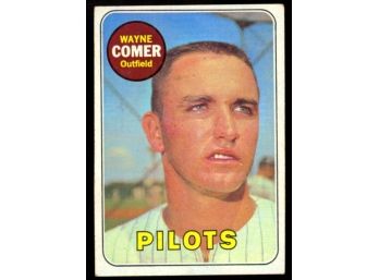 1969 Topps Baseball Wayne Comer #346 Seattle Pilots Vintage
