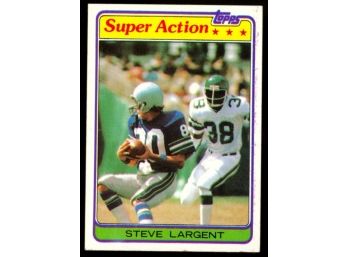 1981 Topps Football Steve Largent Super Action #343 Seattle Seahawks Vintage HOF