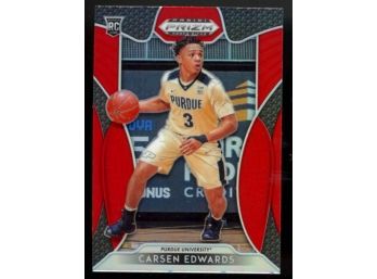 2019 Prizm Draft Picks Carsen Edwards Red Prizm Rookie Card #34 Purdue Boston Celtics RC