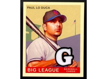 2007 Upper Deck Goudey Baseball Paul Lo Duca Game Used Jersey Patch #82 New York Mets