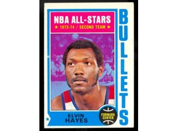 1974 Topps Basketball Elvin Hayes All-star #30 Washington Bullets Vintage HOF