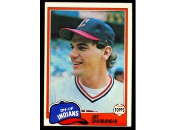 1981 Topps Baseball Joe Charboneau #13 Cleveland Indians Vintage