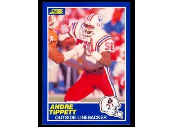 1989 Score Football Andre Tippett #55 New England Patriots HOF