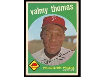 1959 Topps Baseball Valmy Thomas #235 Philadelphia Phillies Vintage