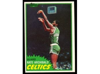 1981 Topps Basketball Nate Archibald #3 Boston Celtics Vintage HOF