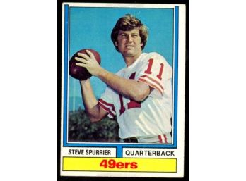 1974 Topps Football Steve Spurrier #215 San Francisco 49ers Vintage