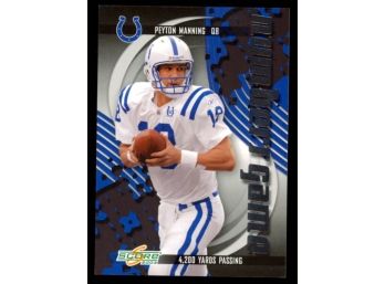 2003 Score Football Peyton Manning Numbers Game /4200 #NG3 Indianapolis Colts HOF