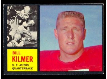 1962 Topps Football Bill Kilmer Rookie Card #151 San Francisco 49ers Vintage RC