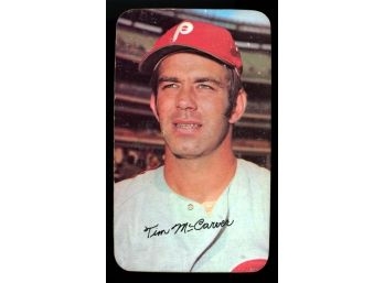 1971 Topps Super Baseball Tim McCarver #34 Philadelphia Phillies Vintage