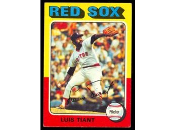 1975 Topps Mini Baseball Luis Tiant #430 Boston Red Sox Vintage