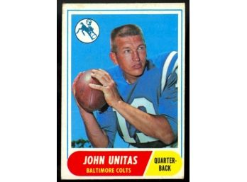1968 Topps Football John Unitas #100 Indianapolis Colts Vintage HOF