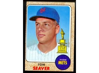 1968 Topps Baseball Tom Seaver All Star Rookie #45 New York Mets Vintage HOF