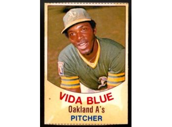 1977 Hostess Vida Blue Hand Cut #52 Oakland Athletics Vintage