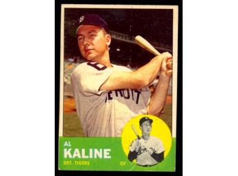 1963 Topps Baseball Al Kaline #25 Detroit Tigers Vintage