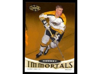 2000-01 Upper Deck Hockey Heroes Bobby Orr Immortals #119 Boston Bruins HOF