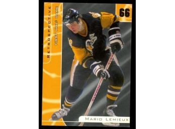 2000-01 ITG Be A Player Signature Series Mario Lemieux Retrospective #R-03 Pittsburgh Penguins HOF