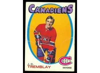 1971-72 O-pee-chee Hockey J.C. Tremblay #130 Montreal Canadiens Vintage