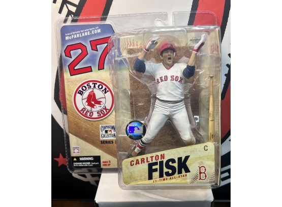 2006 McFarlane Carlton Fisk Boston Red Sox 11-Time All-Star Figure In Sealed Box