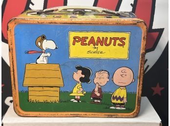 Peanuts Vintage Metal Lunchbox WO Thermal