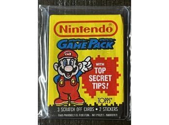 1989 TOPPS NINTENDO GAMEPACK SEALED TRADING CARD PACK