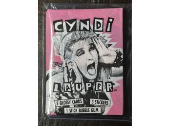 1985 Topps Cindy Lauper Sealed Trading Card Pack