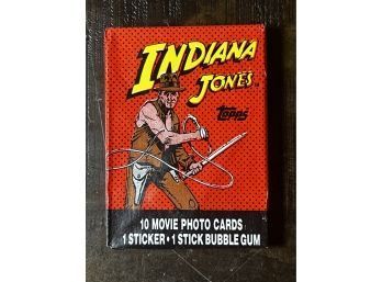 1984 TOPPS INDIANA JONES SEALED TRADING CARD PACK