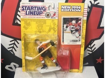 1994 Starting Lineup Eric Lindros Figure In Sealed Box And Sports Trading Card In Factory Sealed Box