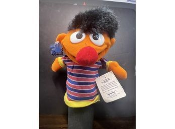 1988 Sesame Street ERNIE Hand Puppet. New Condition With Tags