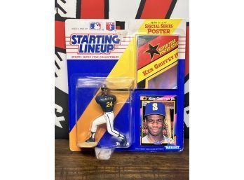Starting Lineup Special Series Poster Ken Griffey Jr., And Trading Card Figure In Sealed Factory Box